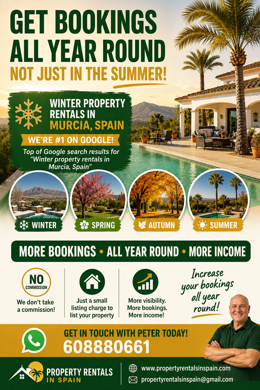 Property rentals and sales agency in Murcia spain in The Murcia region and Mar Menor Winter Rentals